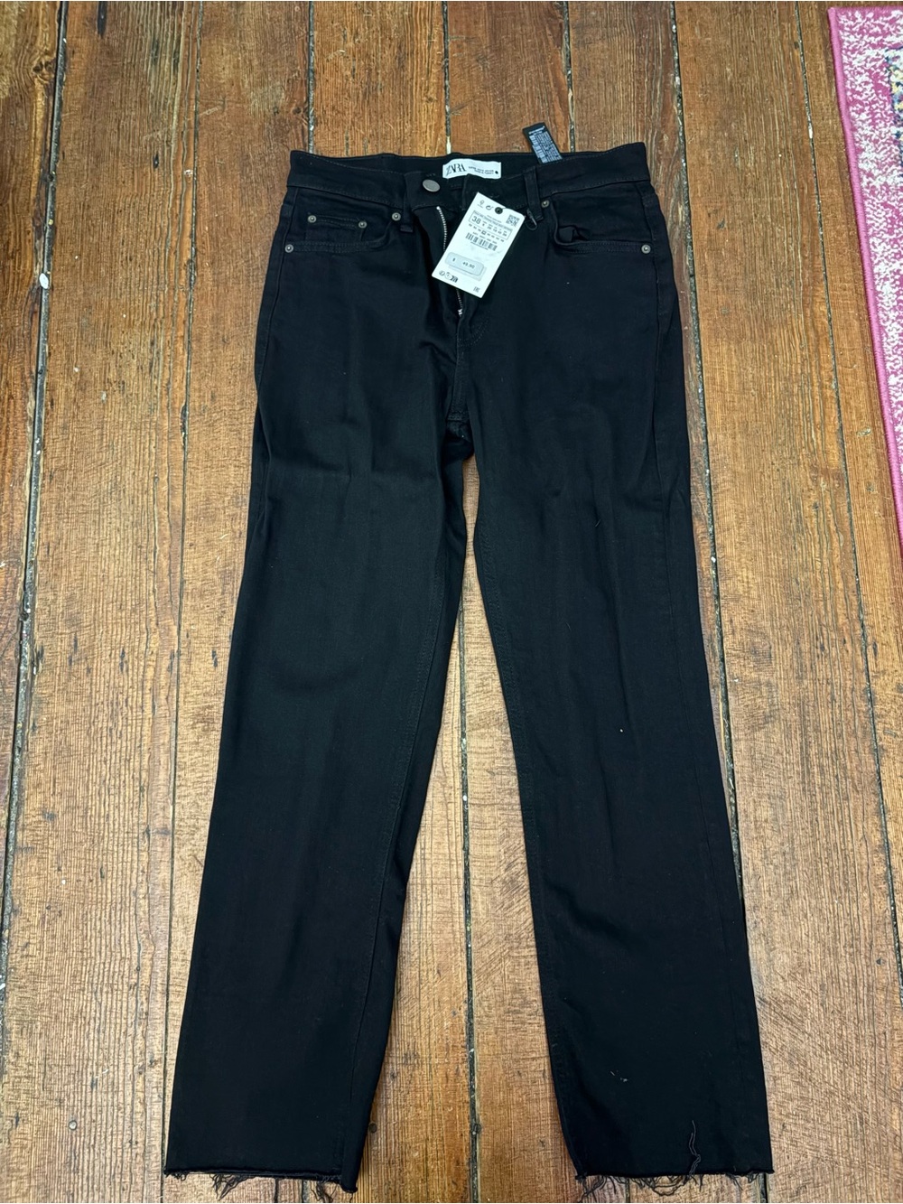 Zara Black Cropped fit and flare Jeans